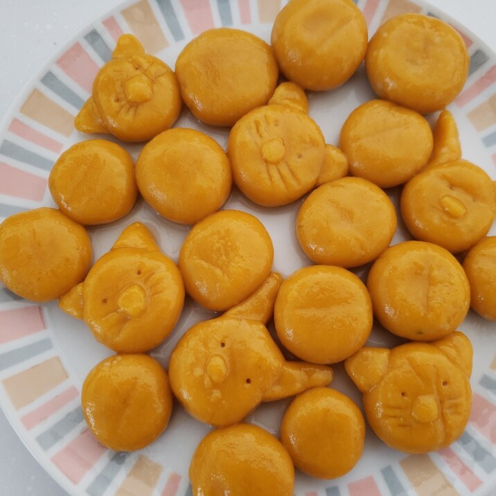 かぼちゃの煮物の残りで!かぼちゃ白玉
